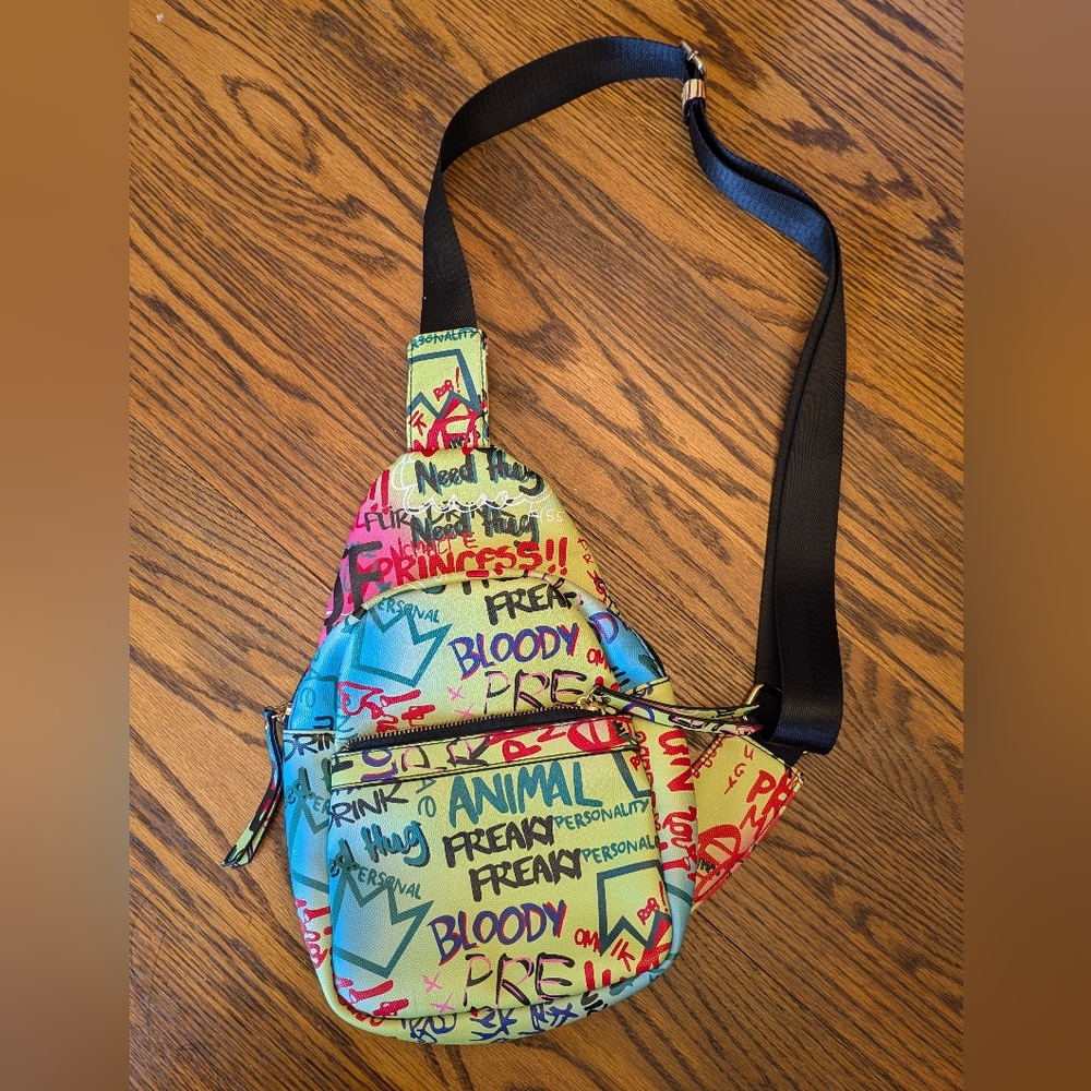 Graffiti Slingback Crossbody